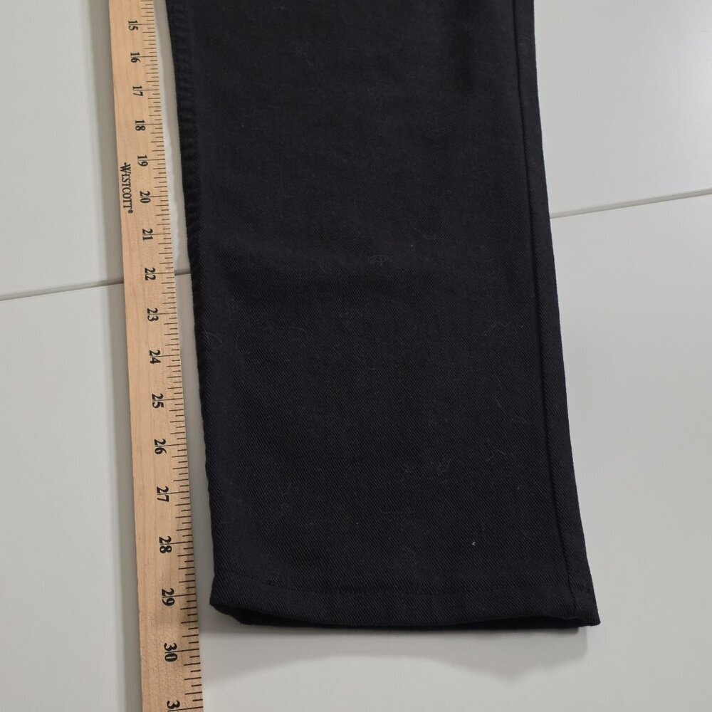 Simon Chang Jeans Women 14 Black High Rise Cotton Denim Canada Made Straight Leg - Picture 8 of 16